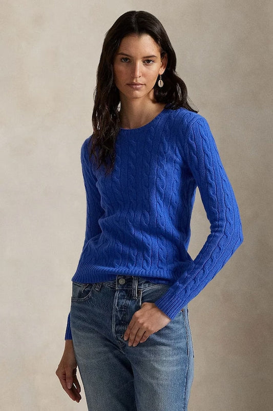 Cable-Knit Cotton-Cashmere Crewneck Jumper