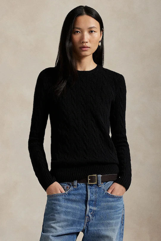 Cable-Knit Cotton-Cashmere Crewneck Jumper