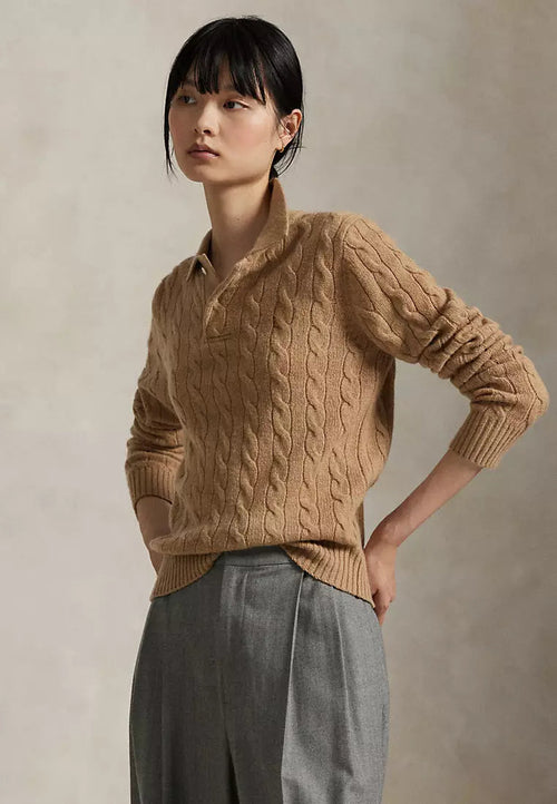 Cable-Knit Wool-Cashmere Sweater